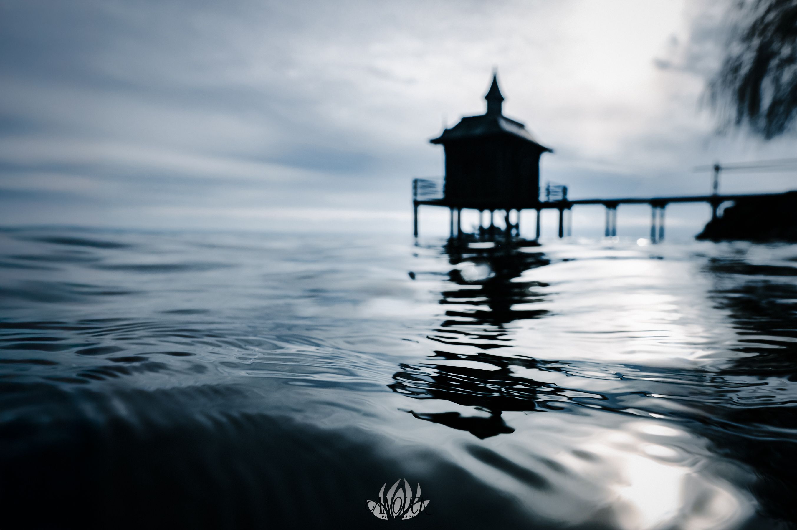 Photographie artistique aquatique du lac de Neuchâtel, Chez-le-Bart, La Grande Béroche