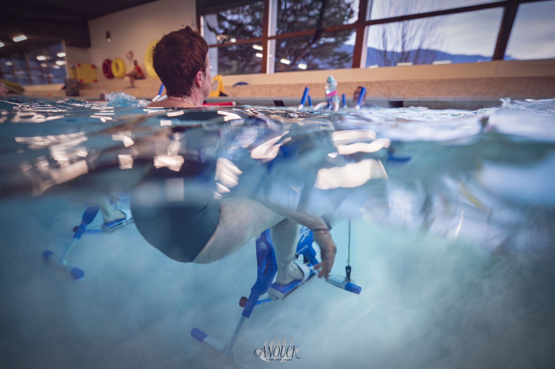 Photographie artistique d'aqua bike en suisse romande