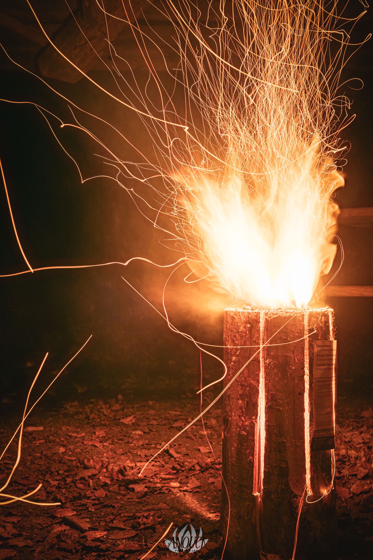 Photographie de feu à Gorgier Neuchâtel